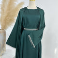 Bead Abayas with Crystal Chain