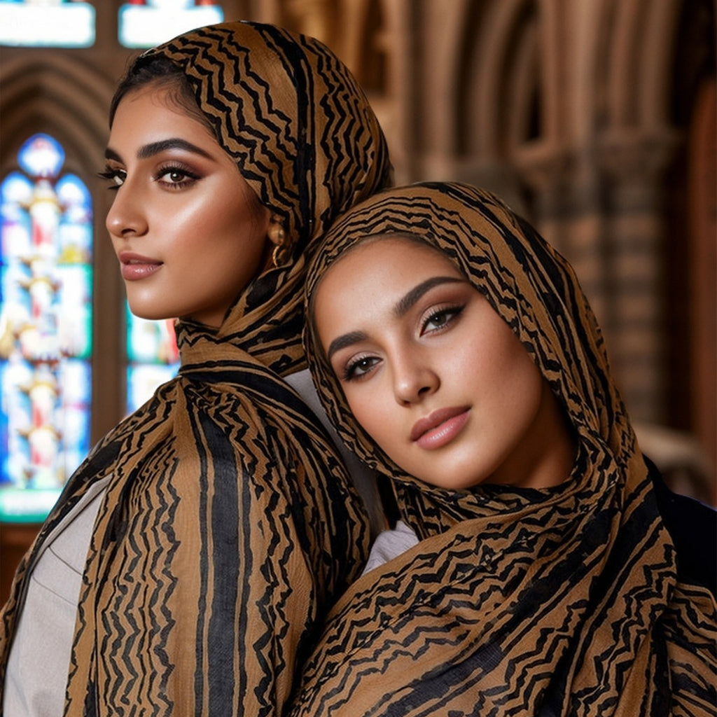 حجابات شيفون مطبوعة