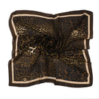 Leopard Print Square Scarf Hijab