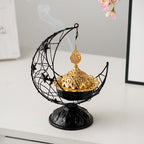Middle Eastern Crescent Metal Incense Burner