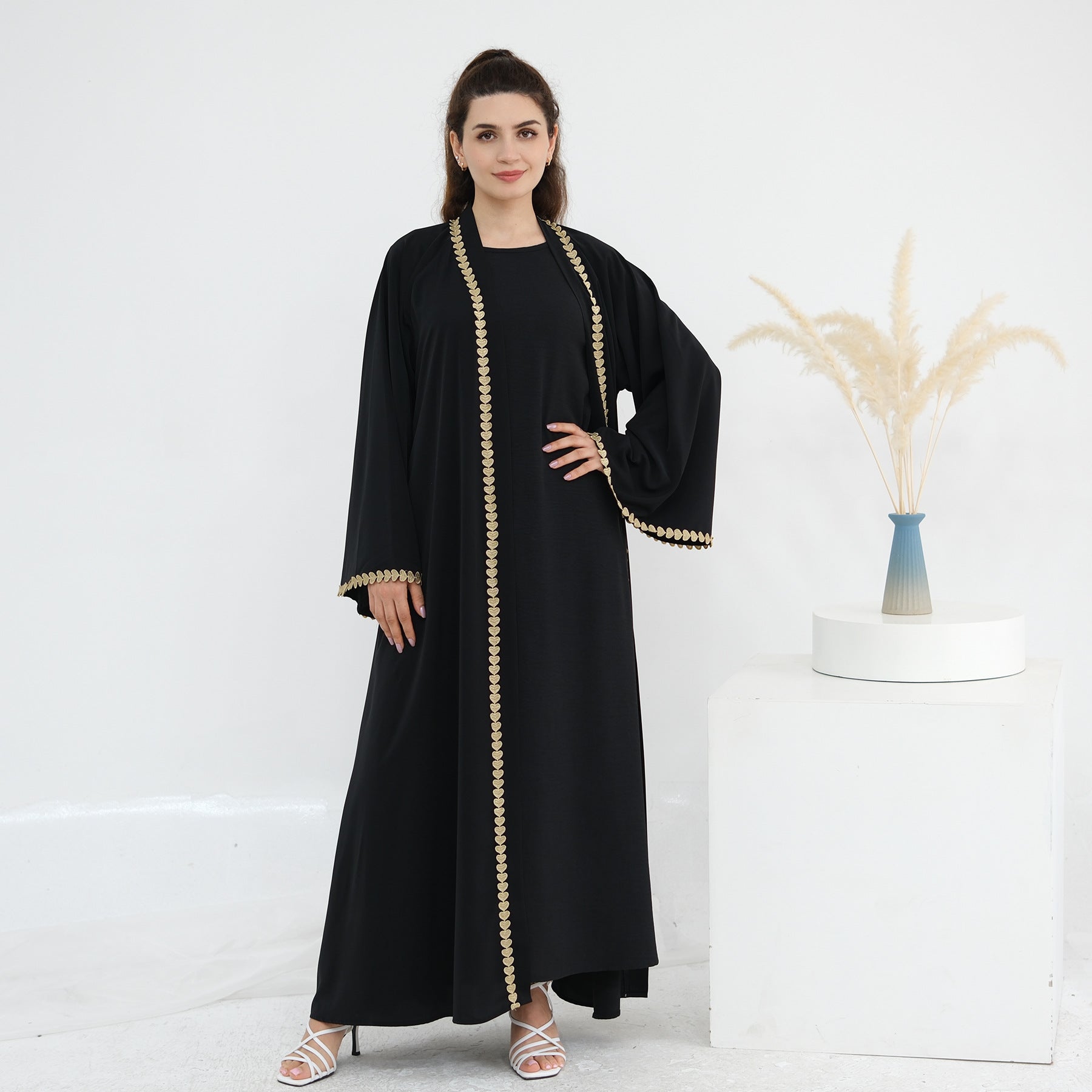 Gold Yoke Abaya