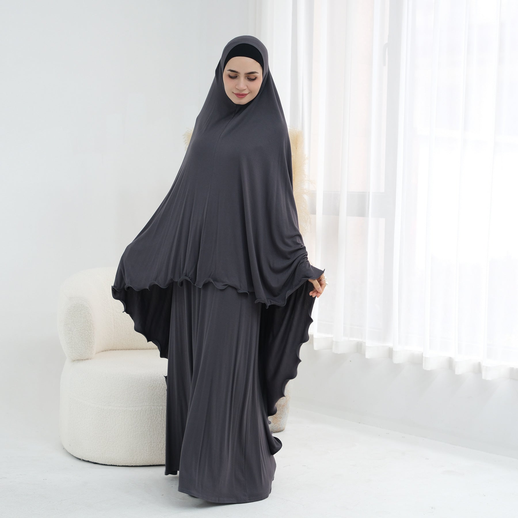 Solid Color Overhead Jilbab