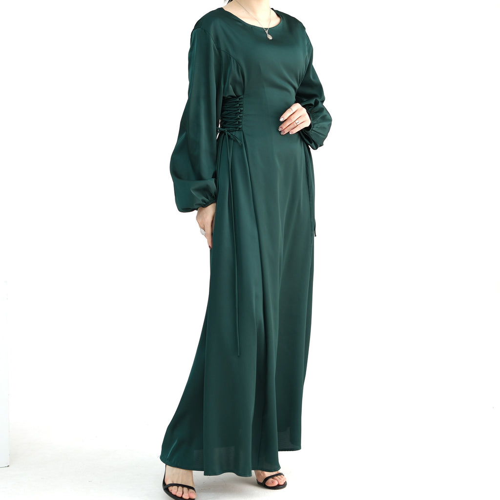 Satin Dress for Women with Hijab