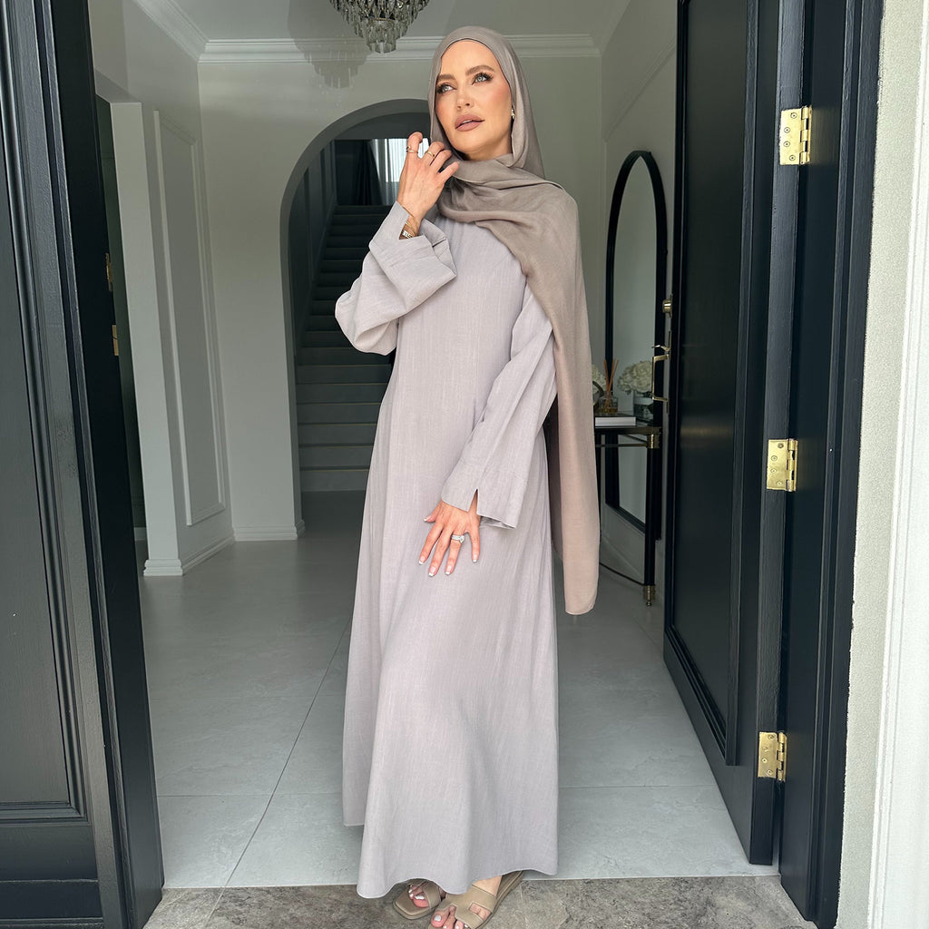 Adjustable Waist Dress Abaya