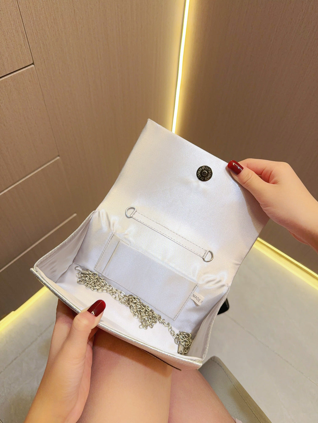 Rhinestone Bow Tote Dinner Handbag