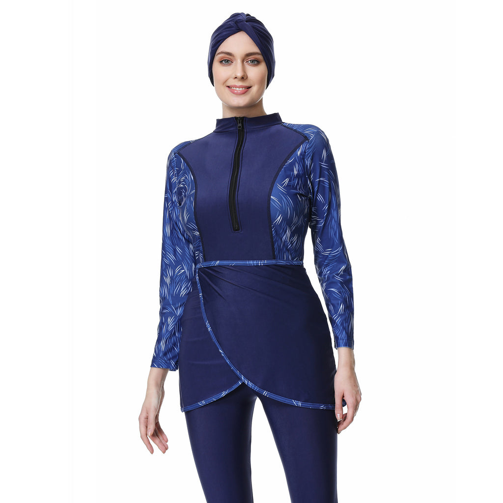 Broken Flower 3PCS Swimwear Burkini