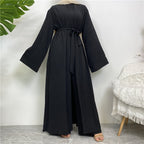 Dot Abaya, Top and Pants 3 Piece Set