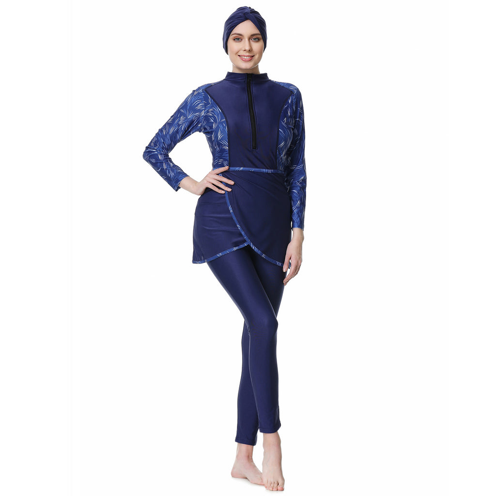Broken Flower 3PCS Swimwear Burkini