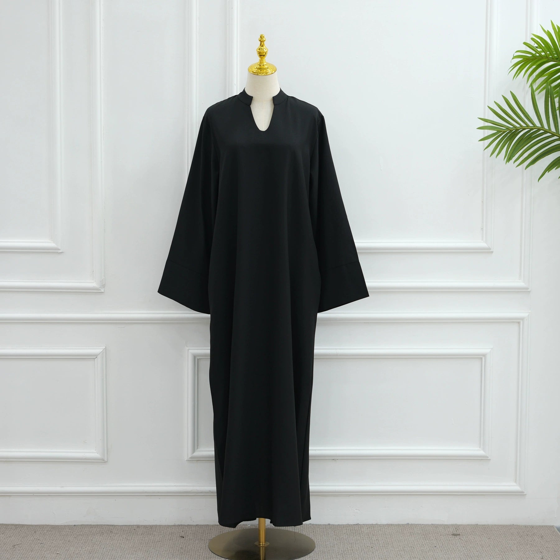 Loose-fitting Casual Solid Color Abaya