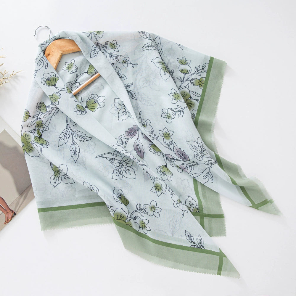 100 Color Wave Printed Hijab 1-25