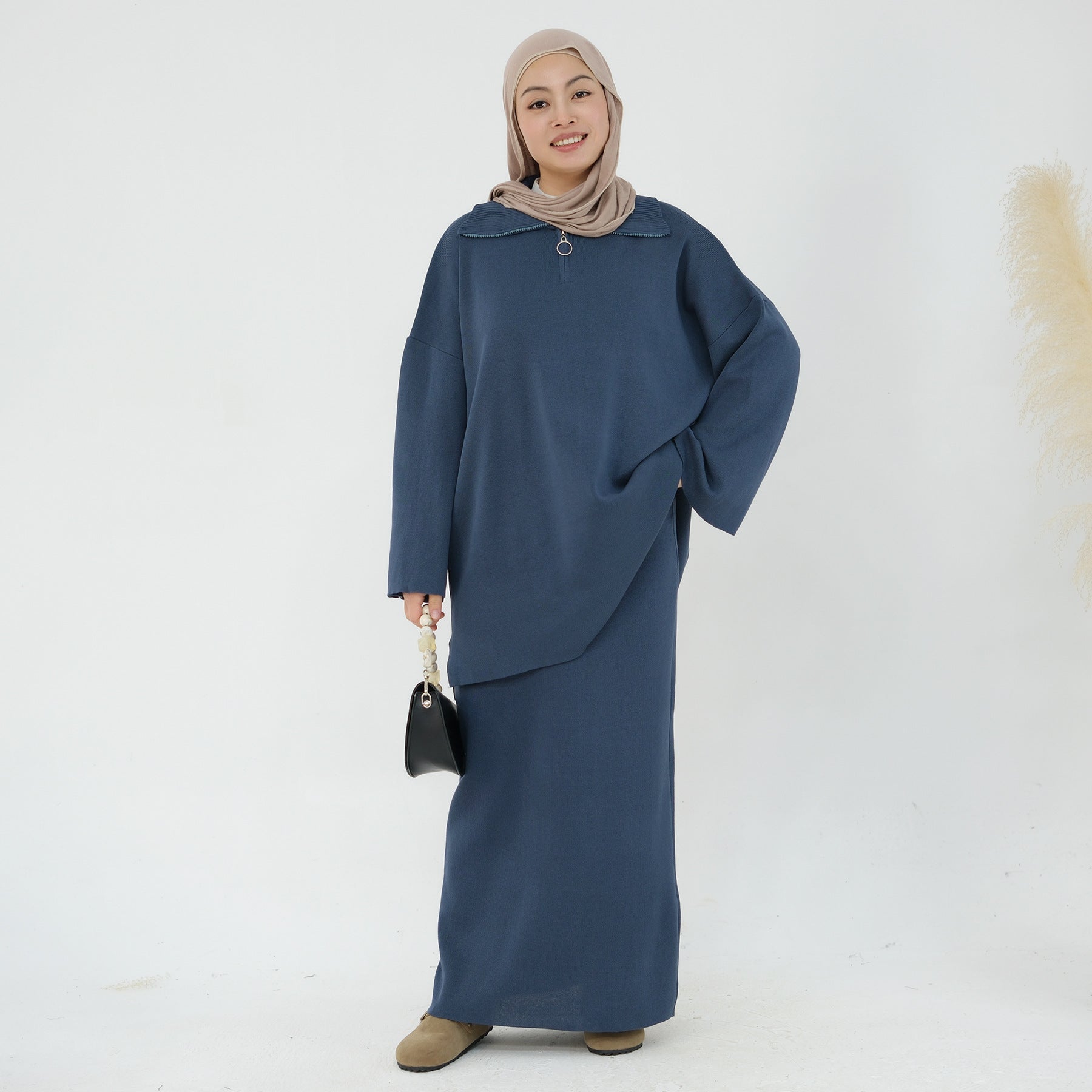 2 Pcs Loose Sweater Skirt