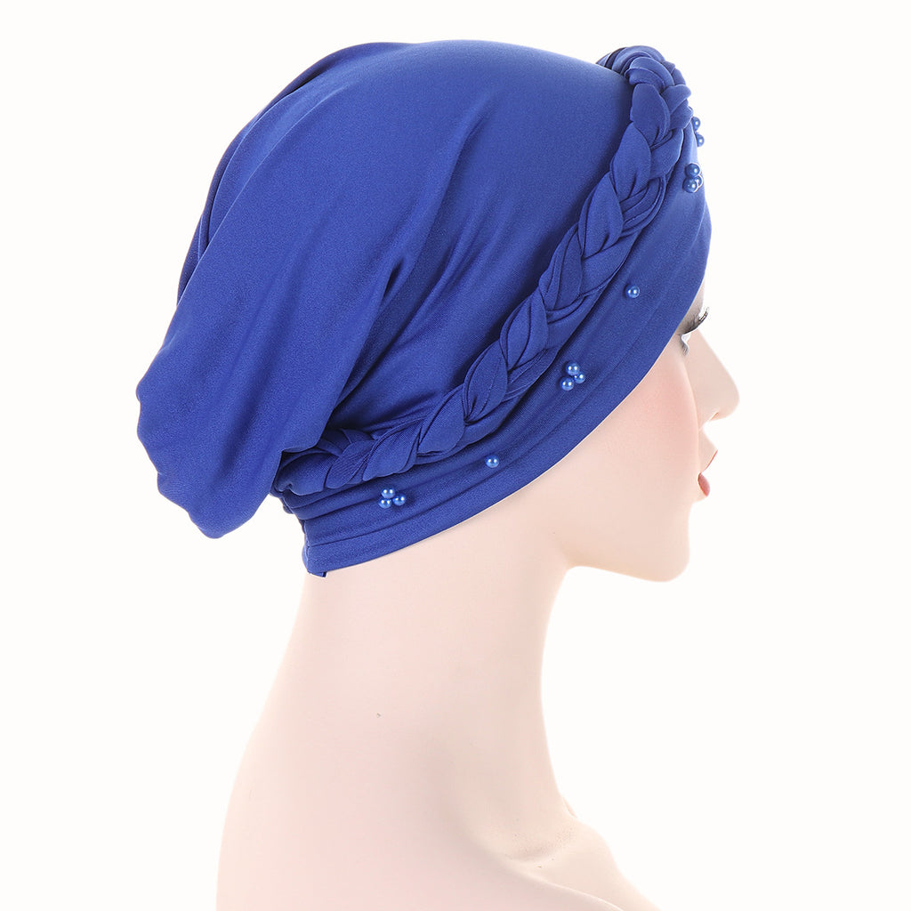 Braid Twist Beaded Headscarf Hair Cover