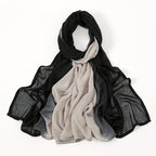 Gradient Cotton Wide Edge Modal Hijab