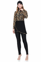 Colorful Pattern 3PCS Swimwear Burkini