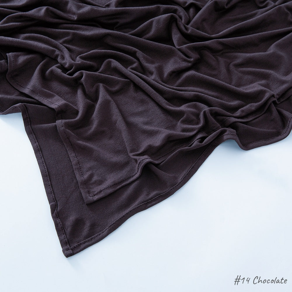 حجاب من القطن والحرير المجعد