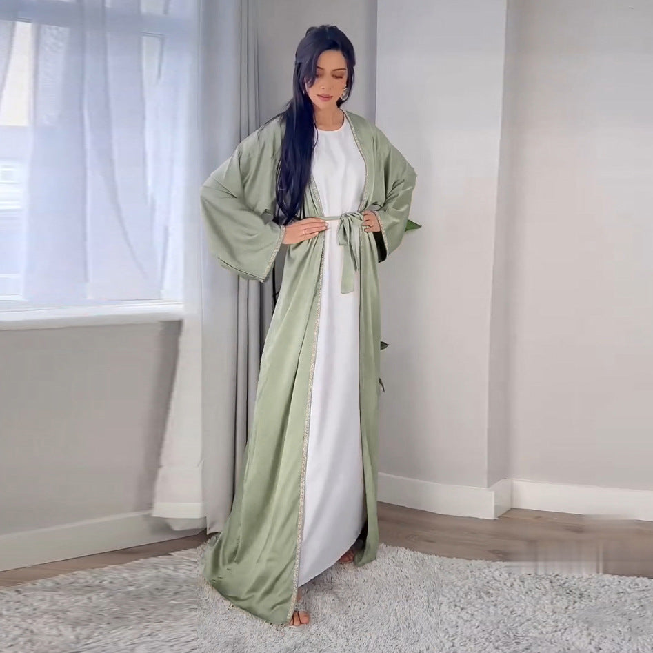Rhinestones Abaya Set