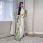 Rhinestones Abaya Set