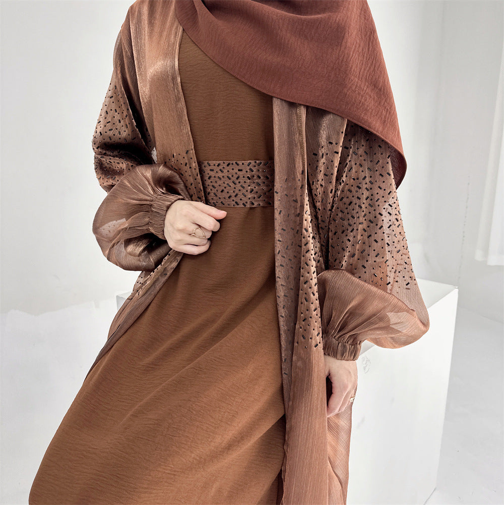 عباية كارديجان مع حجاب 