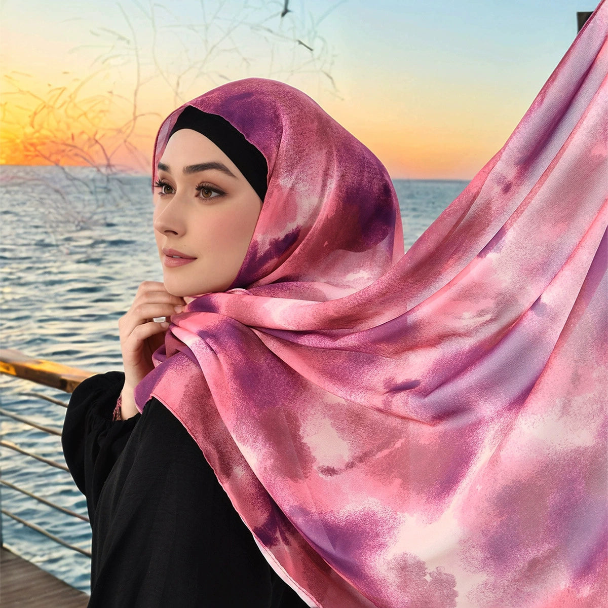 Ethnic Style Printed Hijab