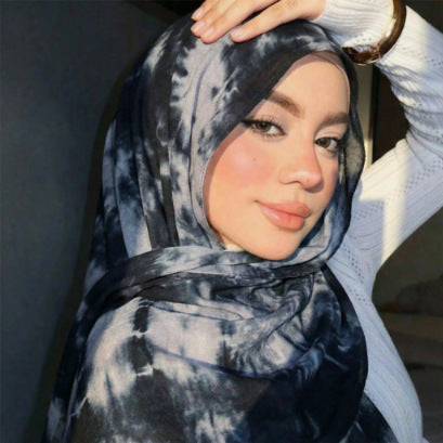 Trendy Tie-Dye Rayon Hijab