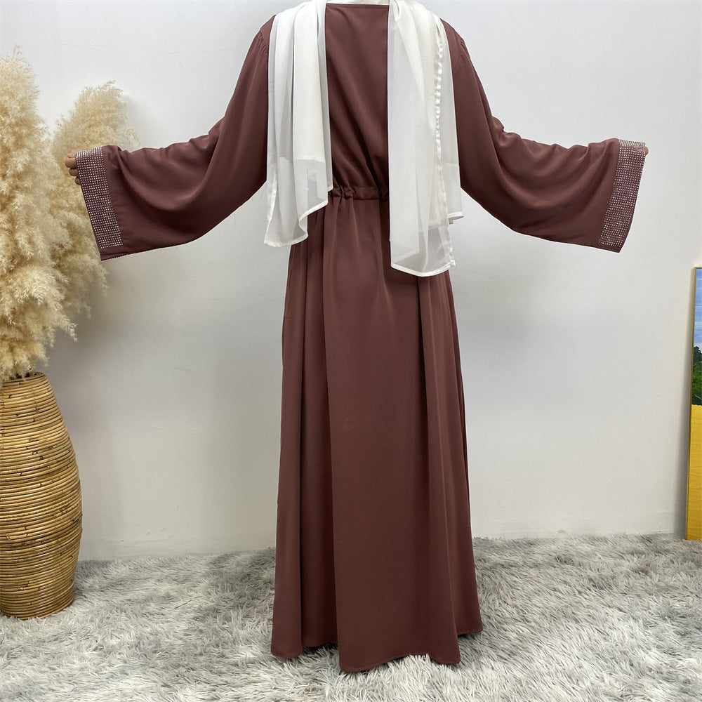 فستان برباط مخيط بختم ساخن