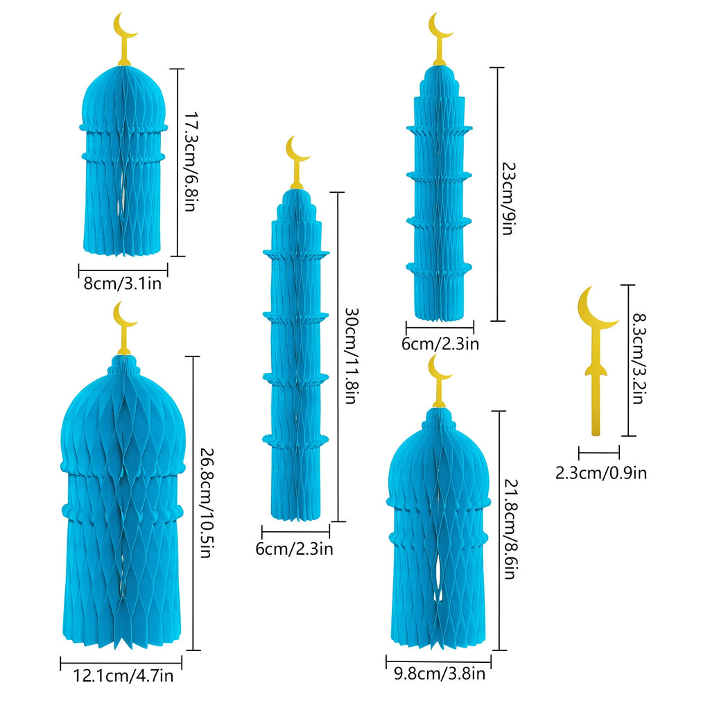 Foldable Honeycomb Palace Ramadan Desktop Ornament