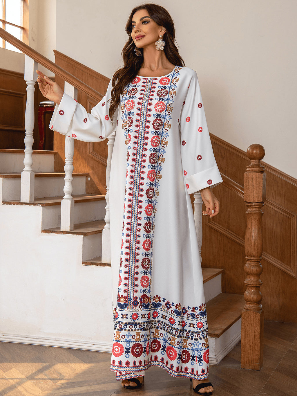 Floral Long Kaftan