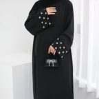 Daisy Embroidered Closed Abaya