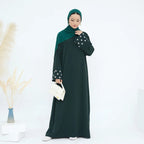 Daisy Embroidered Closed Abaya