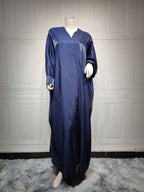Sparkling Silk Bat Sleeves Abaya