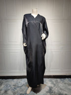 Sparkling Silk Bat Sleeves Abaya