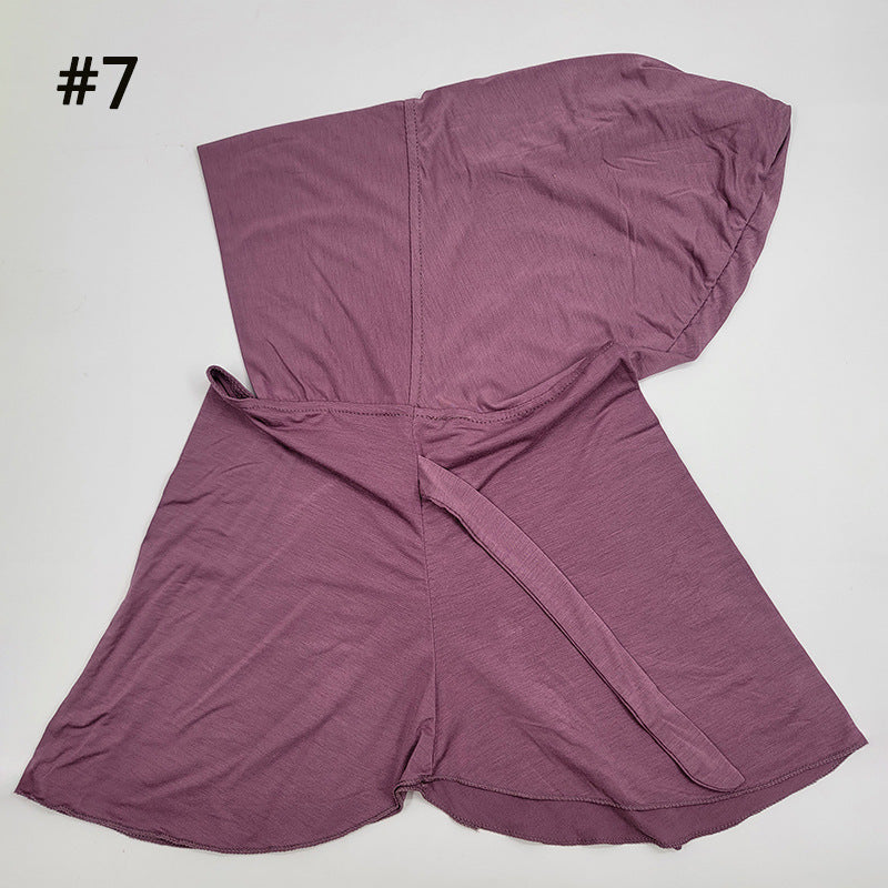 Bamboo Fiber Neck Strap Elastic Hjiab