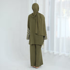 2 قطعة جلابة عيد رمضان تناسب العباءة