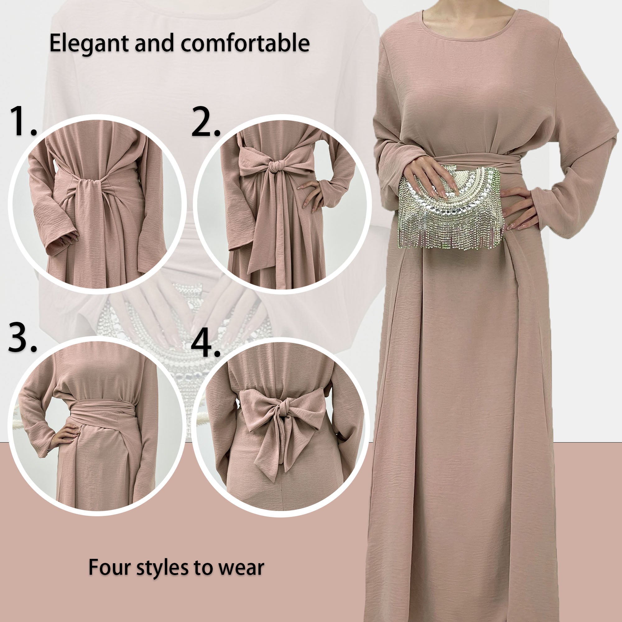 Long Sleeve Moroccan Dresses