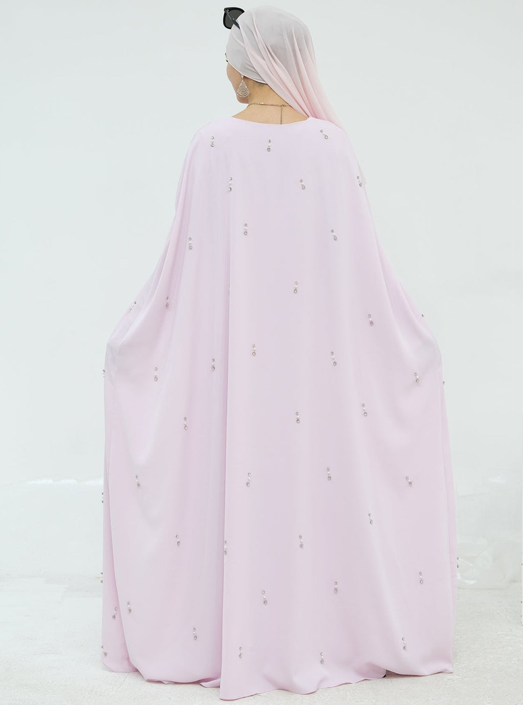 Cape Modest Maxi Dress